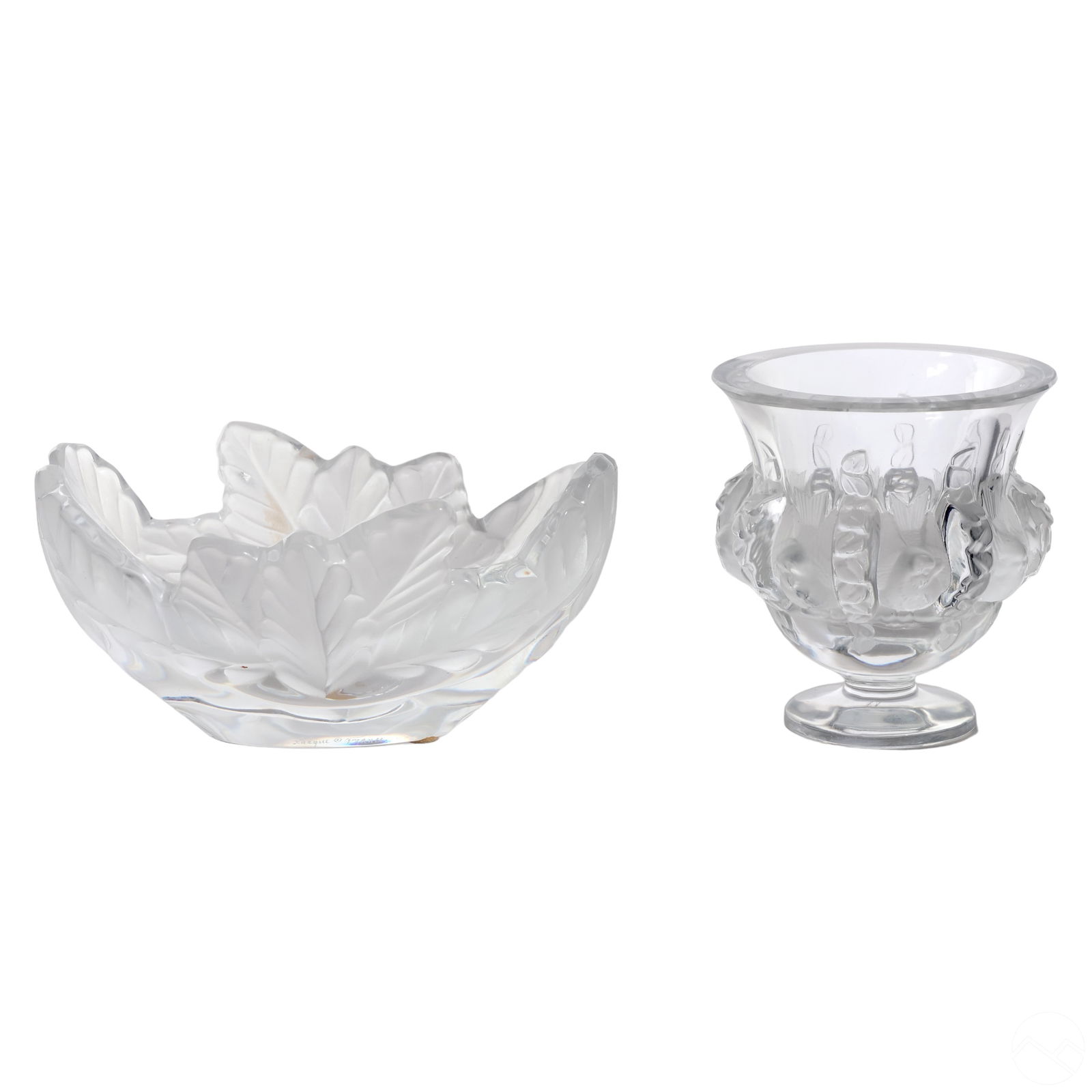 Lalique Crystal Dampierre Vase and Compiegne Bowl (1 of 7)