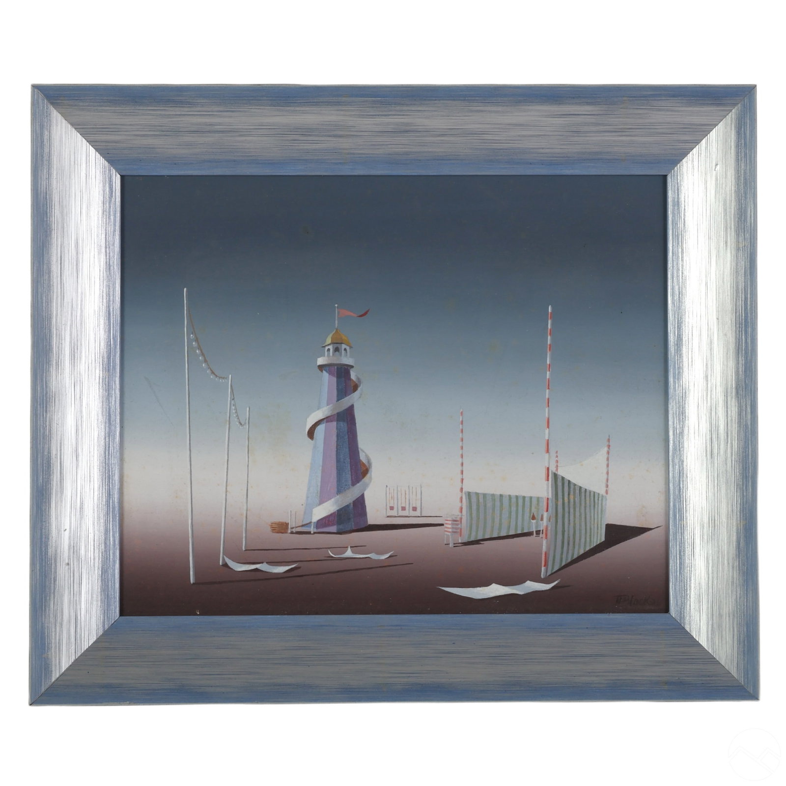 Norman C. Black 1920-1999 Surrealist Oil Painting (1 of 5)