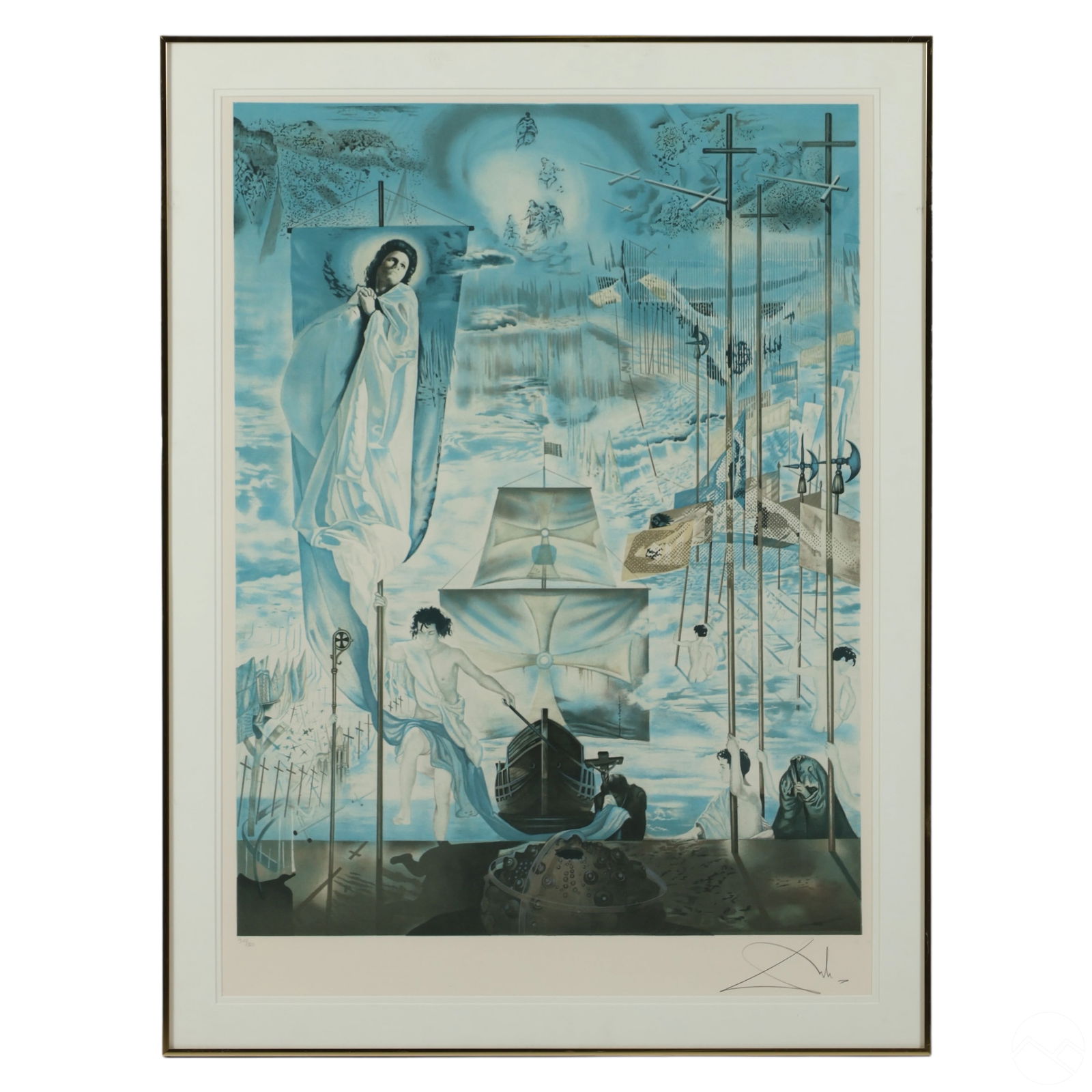 Salvador Dali 1904-1989 Columbus LE Litho SIGNED (1 of 7)