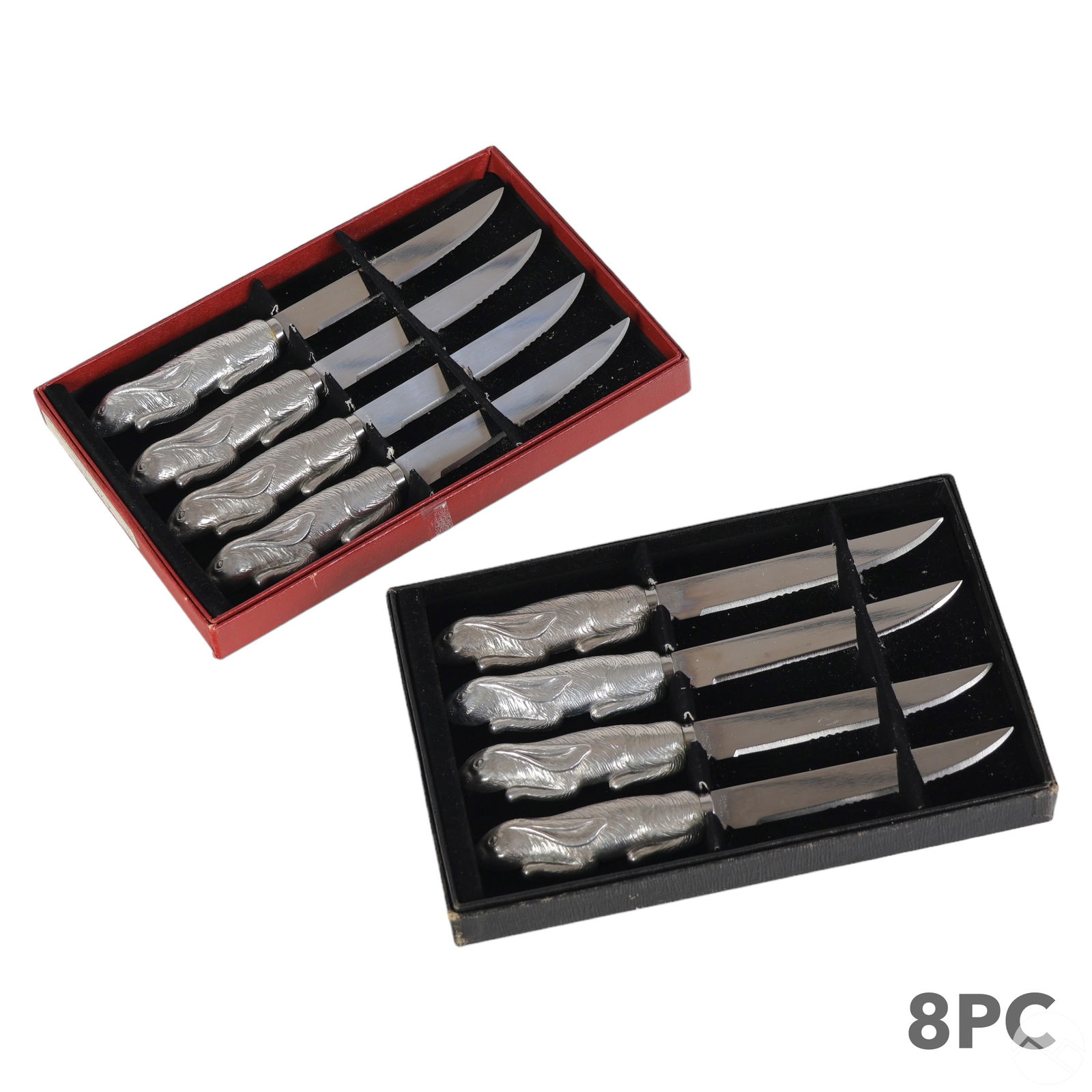 Arthur Court Bunny Rabbit Relief Steak Knives SET (1 of 7)