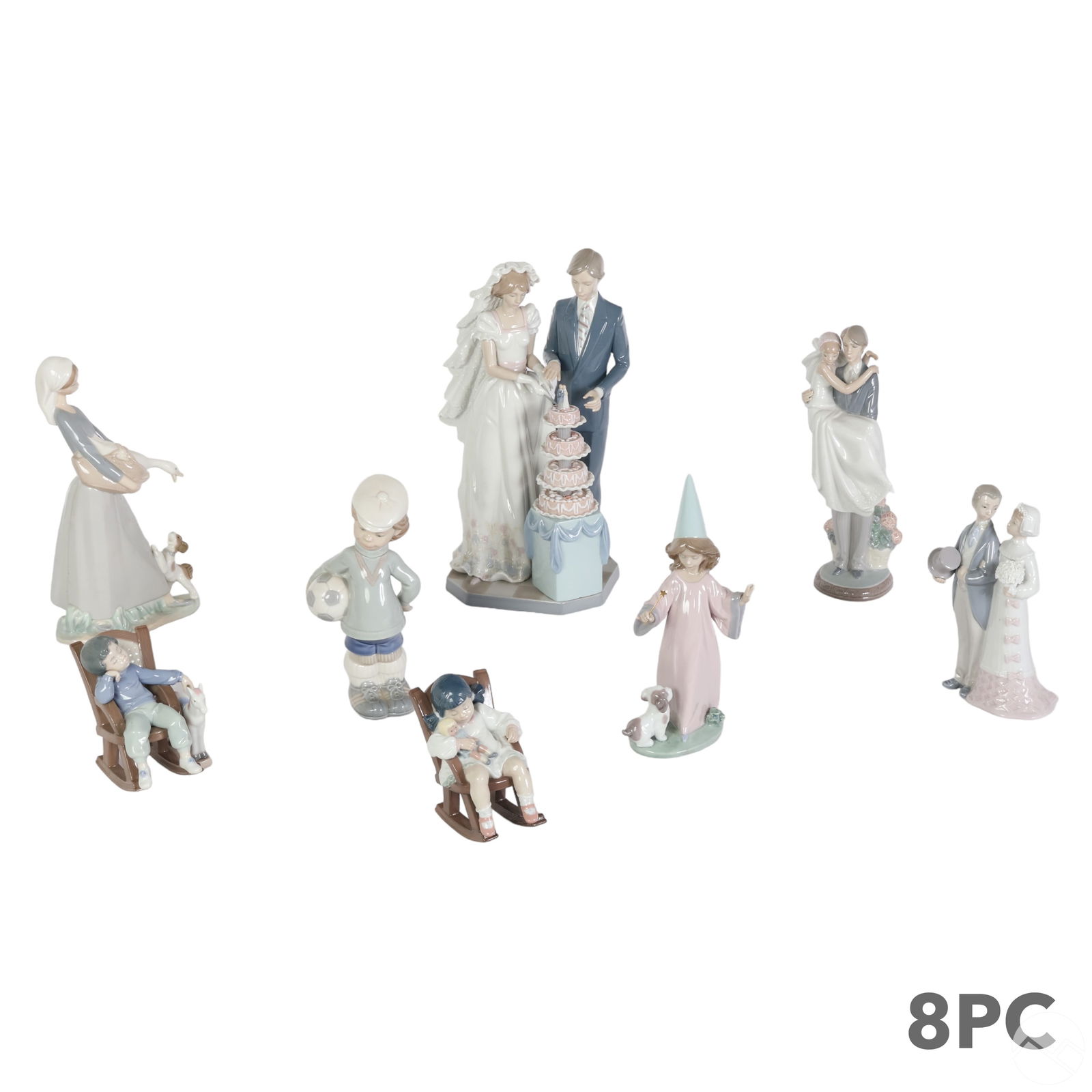 Lladro Spanish Porcelain Figural Sculptures 8p LOT (1 of 13)