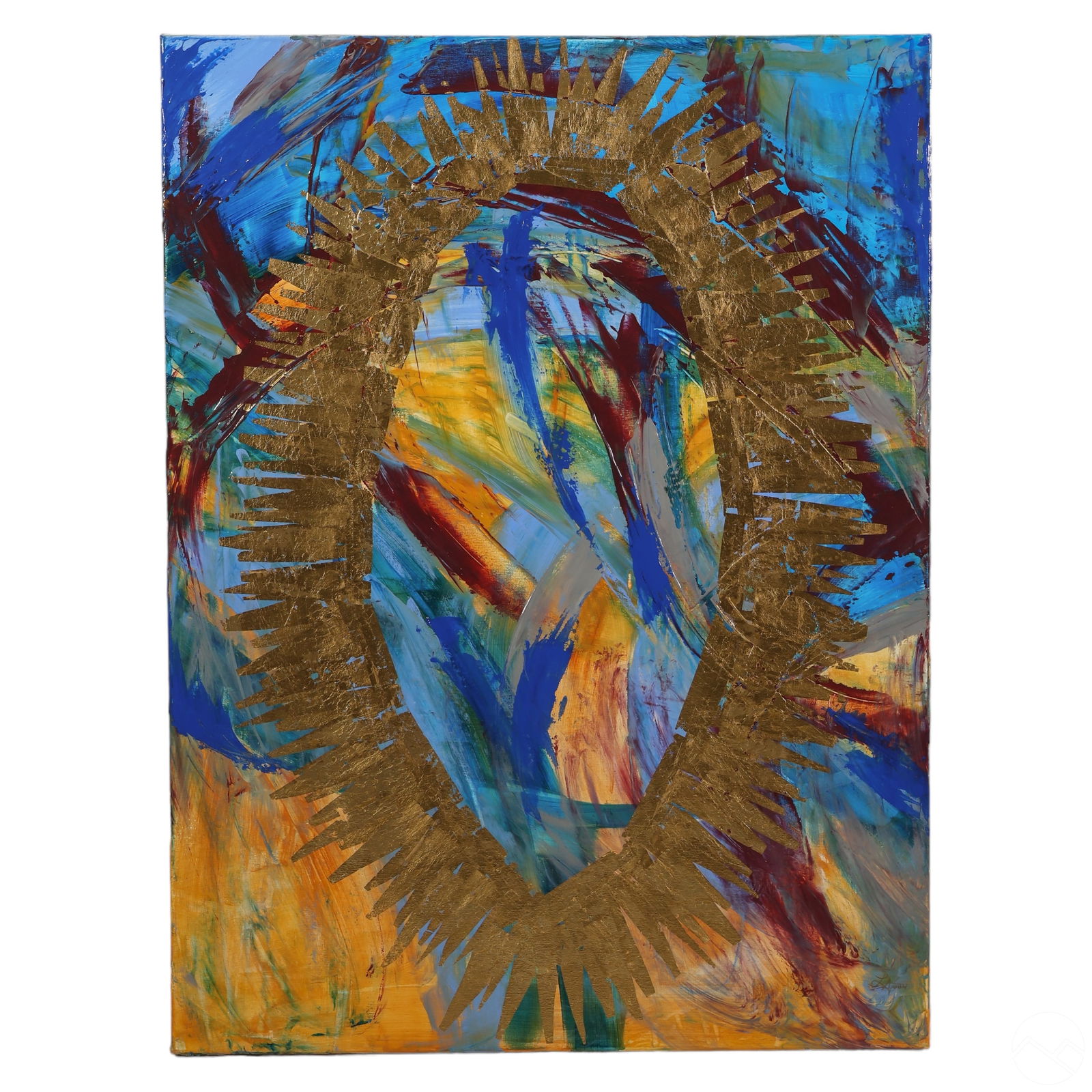 Lauren Nuhn Ross b.1981 Modern Abstract Painting (1 of 6)