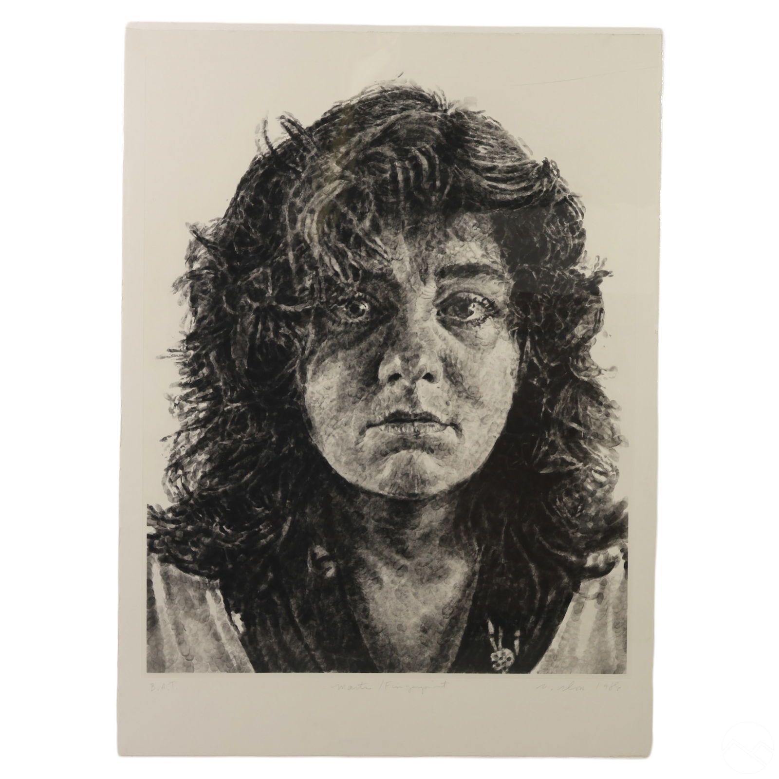 Chuck Close 1940-2021 Marta Fingerprint Gravure (1 of 8)