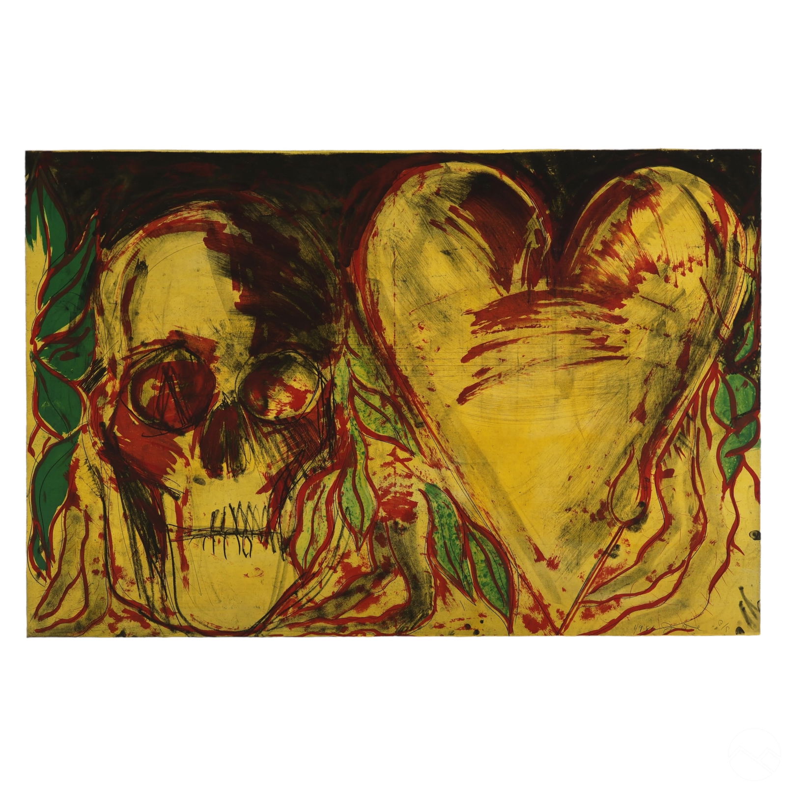 Jim Dine b.1935 Yellowheart and a Devil LE Etching (1 of 9)