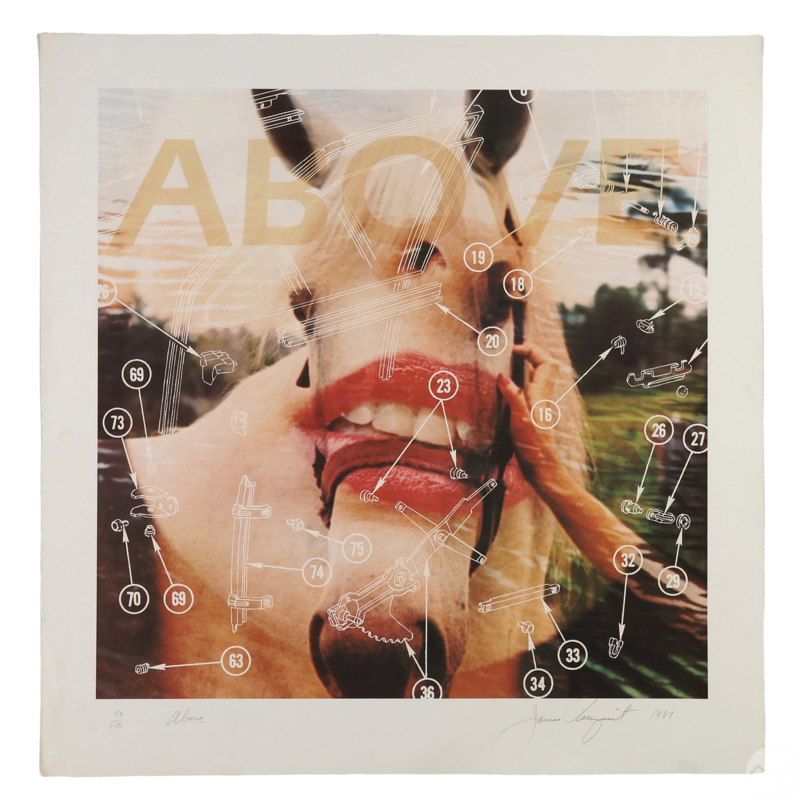 James Rosenquist 1933-2017 Above Lithograph SIGNED (1 of 7)