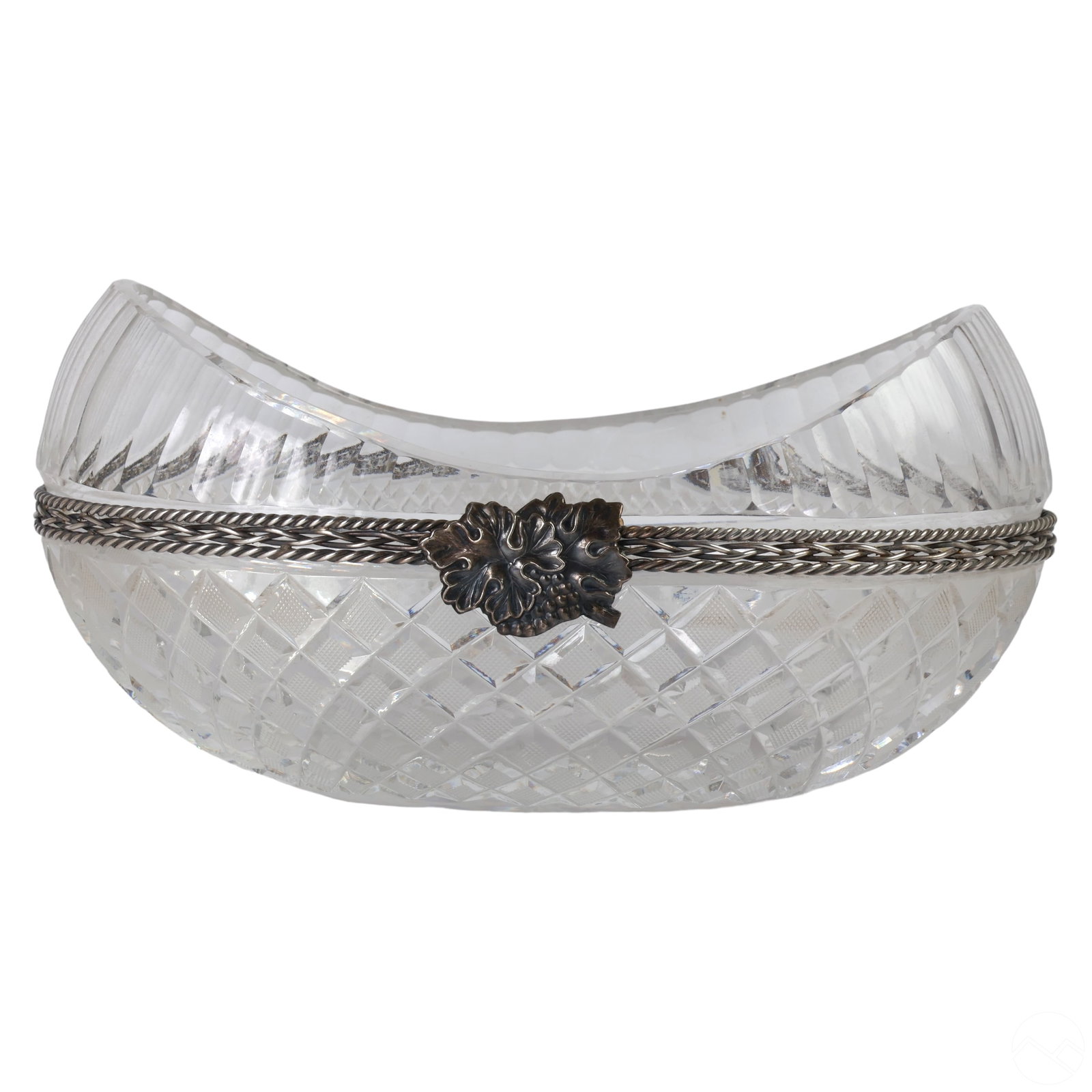 Polish Crystal & Sterling Silver Centerpiece Bowl (1 of 8)