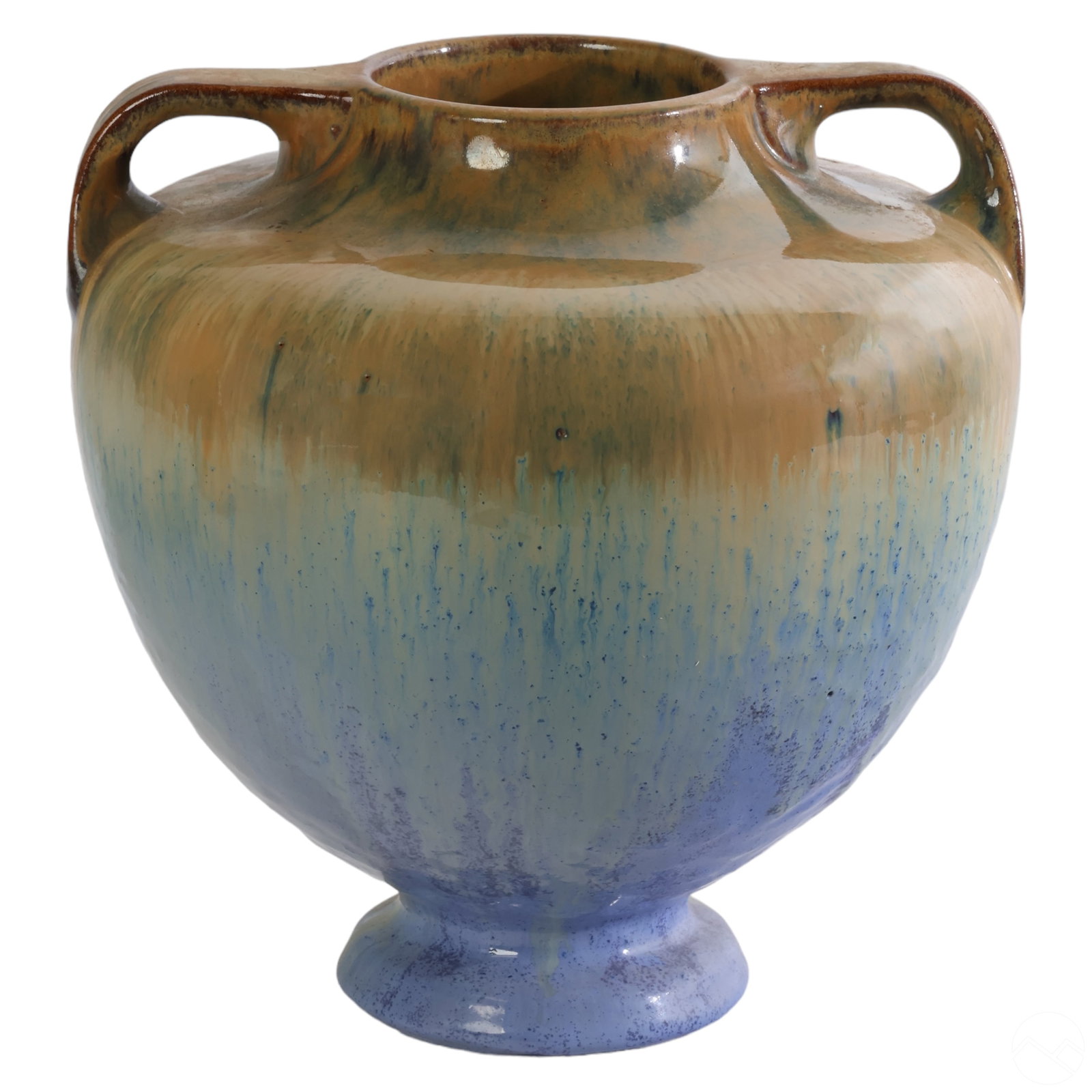 Fulper American Drip Glaze Amphora Pottery Vase (1 of 7)