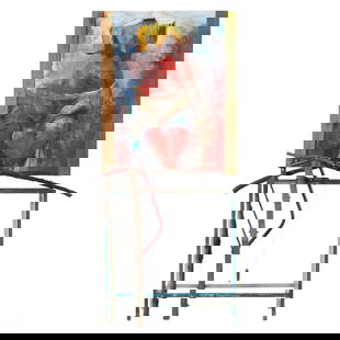 Jim Dine (American, b.1935) Cheer Up, My Sisters (1988): Executed in 1988, Cheer Up, My Sisters by Jim Dine (American, born 1935) is a dynamic mixed-media artwork featuring the iconic figure of Venus as the subject of the oil painting. The piece