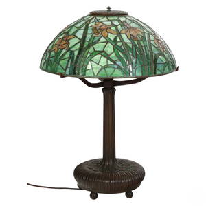 Tiffany Studios Daffodil Leaded Glass Table Lamp
