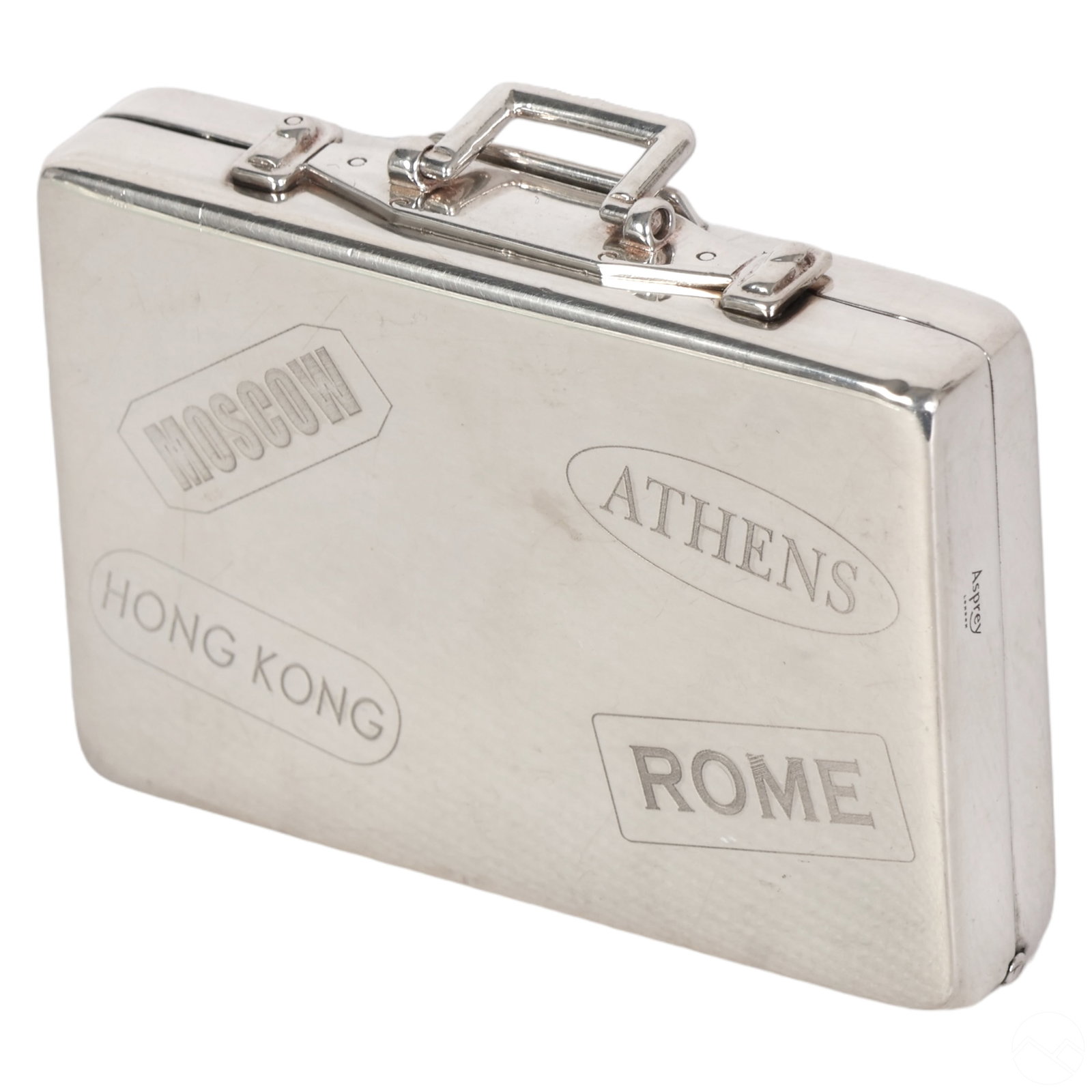 Asprey & Co of London Sterling Silver Suitcase Box (1 of 9)