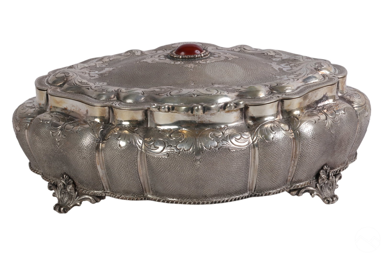 Buccellati Italy Silver Gemstone Covered Box 584g. (1 of 11)