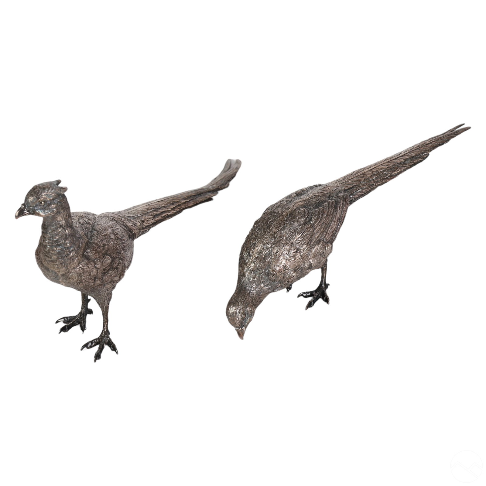 Asprey & Co. London Pair of Silver Pheasant Birds (1 of 11)