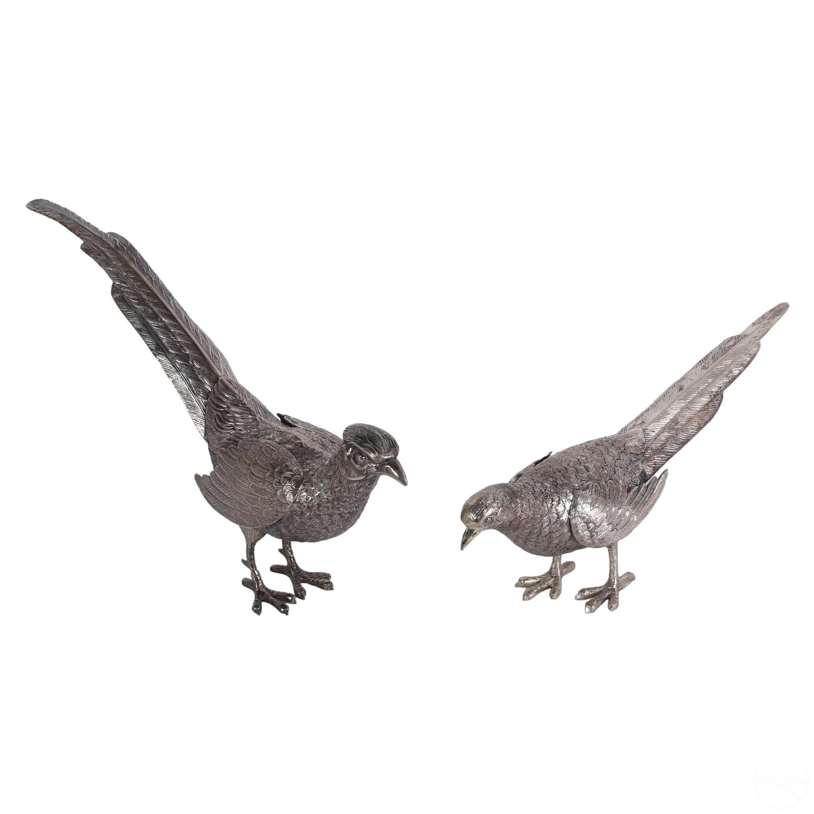 Spanish Silver Pheasant Bird Table Ornaments 440g. Auction