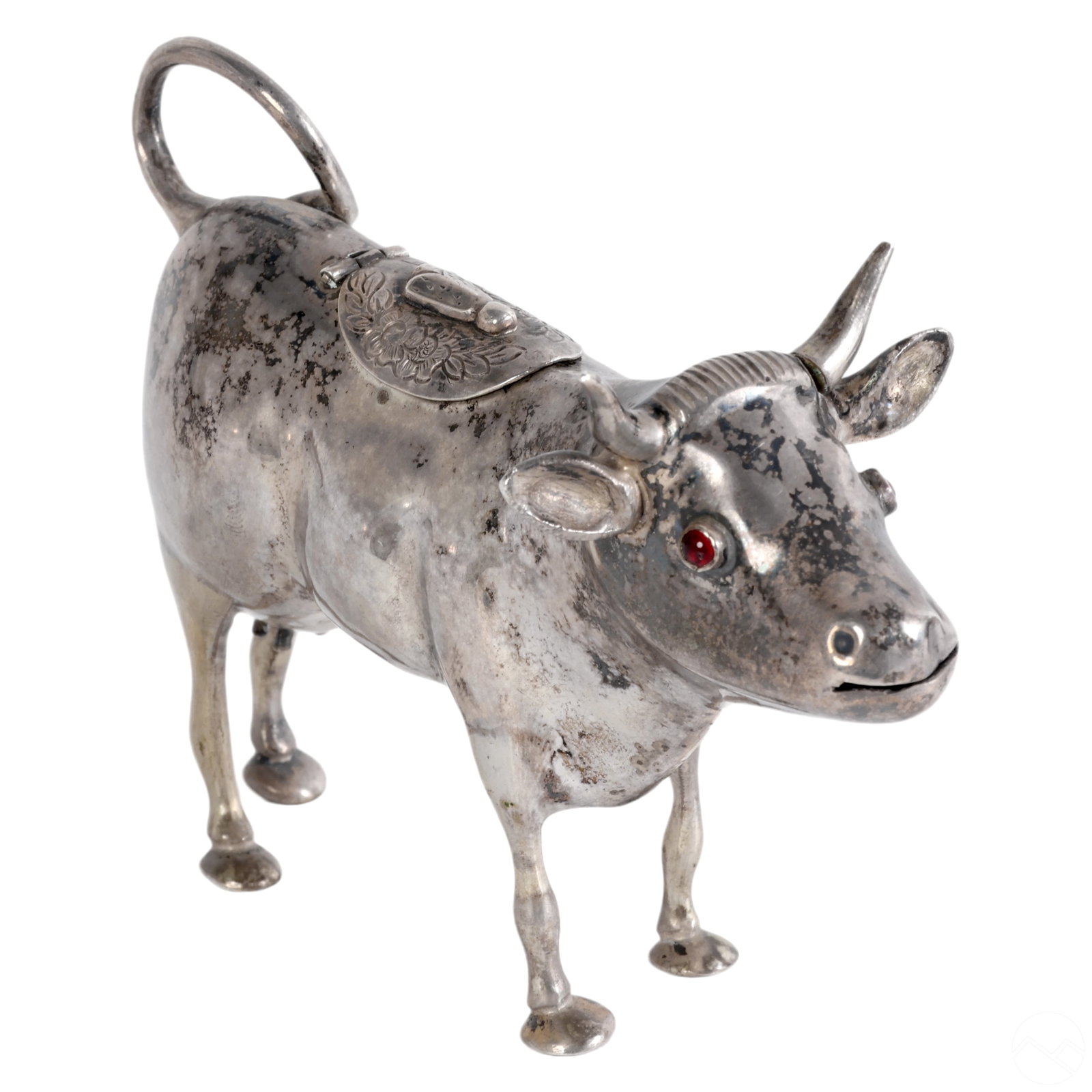 Dutch Silver Figural Standing Cow Creamer 110g. (1 of 8)
