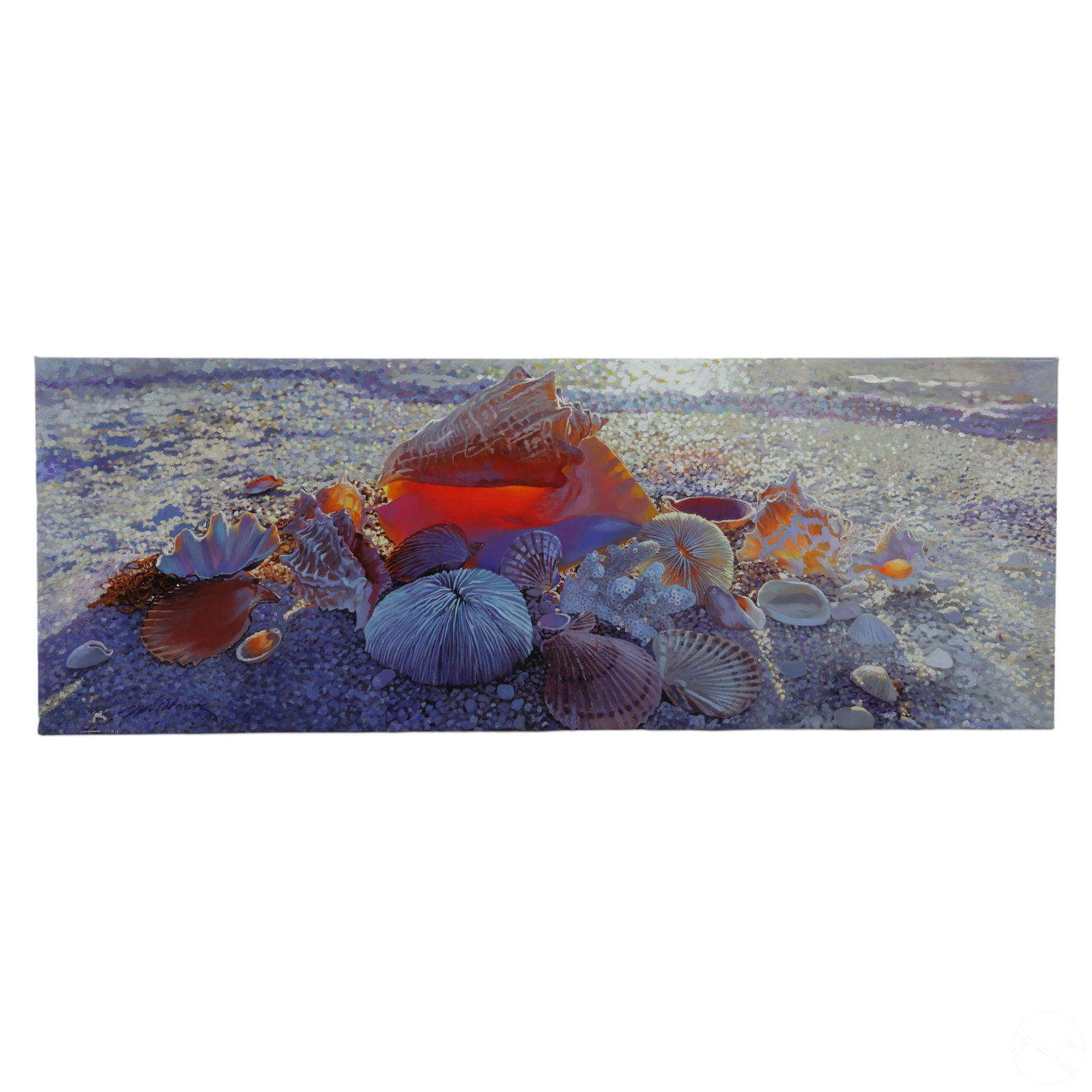 Charles Wildbank b.1948 Shells Beachscape Painting (1 of 6)