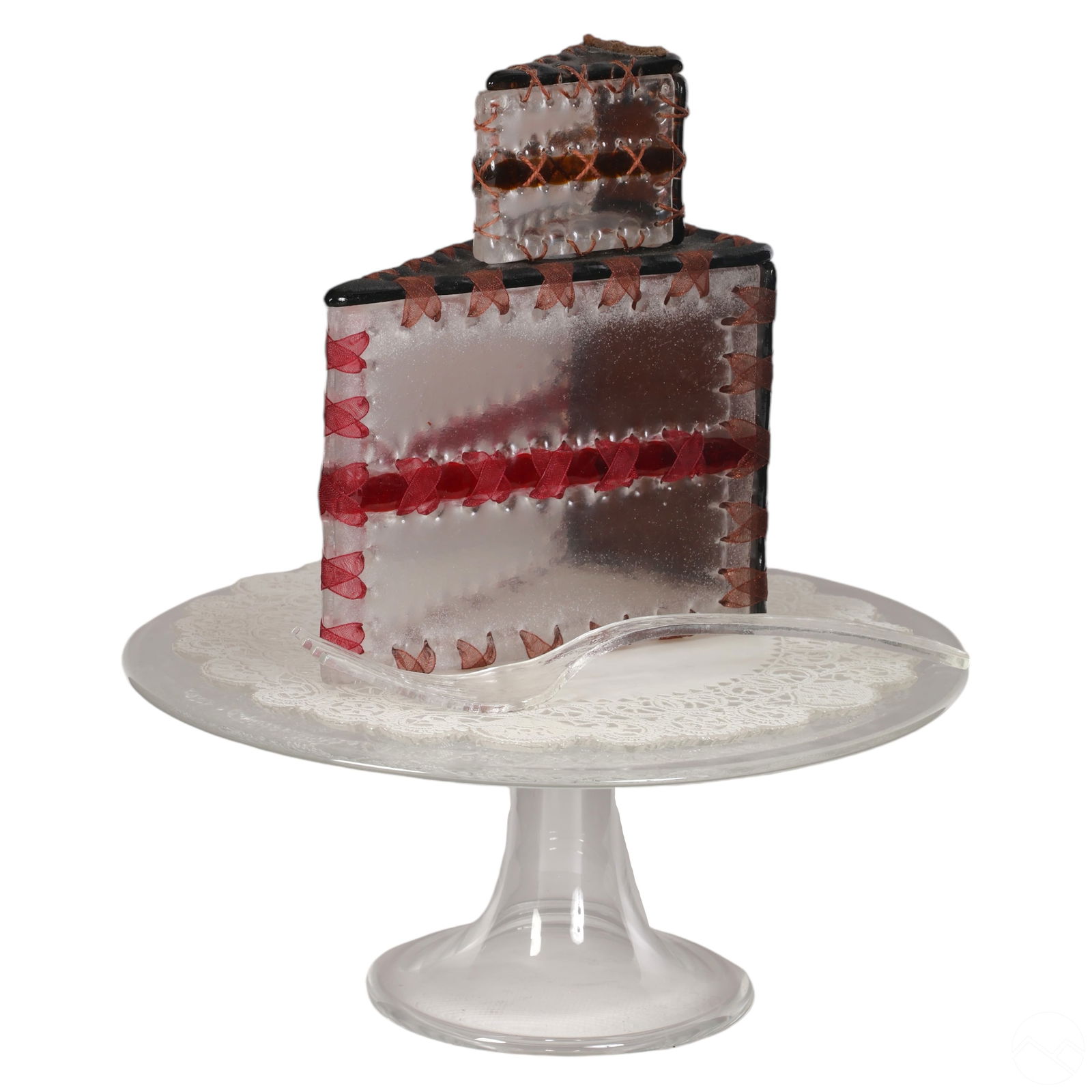 Susan Taylor Glasgow B1958 Cake Slice Glass Art Auction