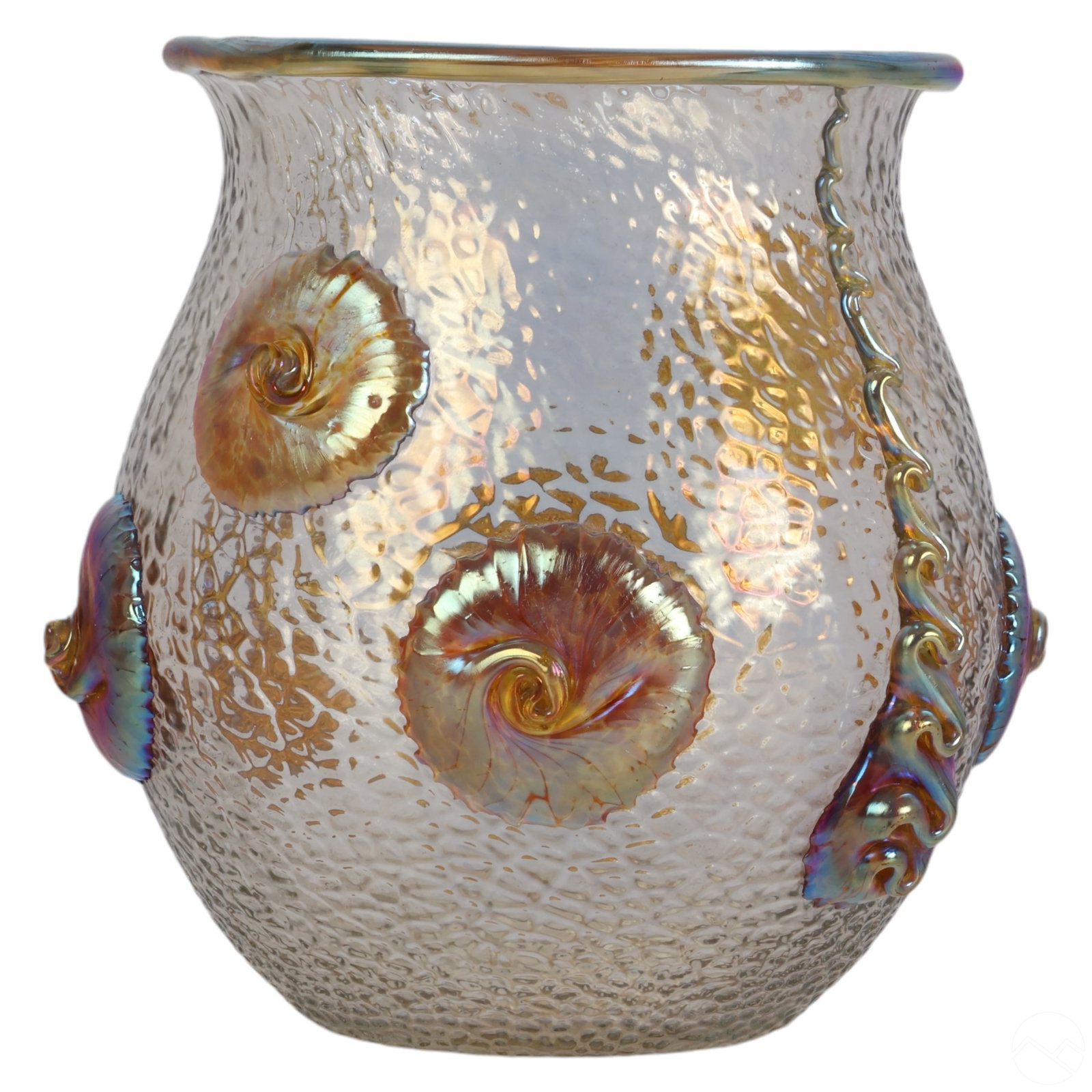 Loetz Iridescent Art Glass Nautilus Candia Vase (1 of 7)