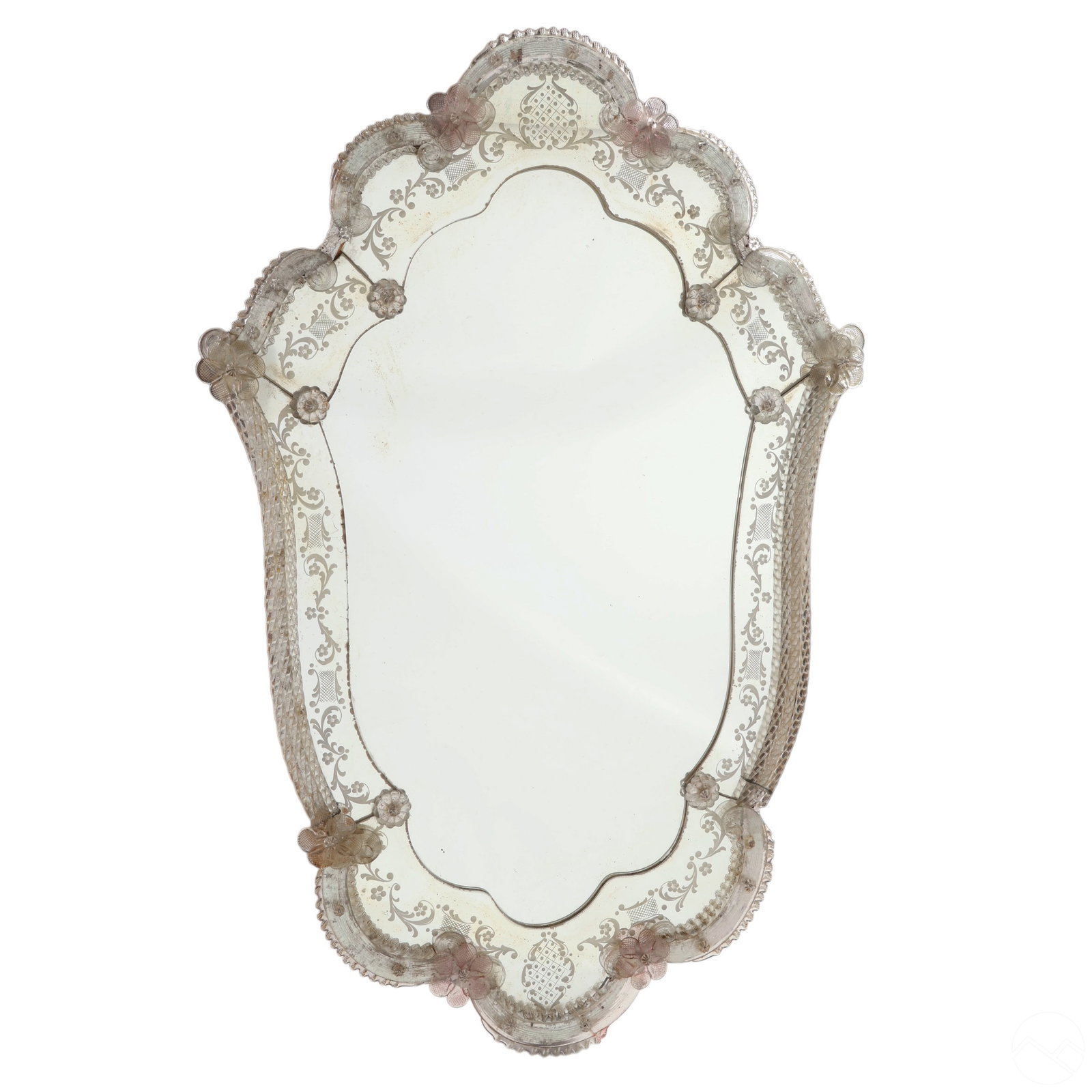 Italian Venetian Studio Art Glass Sagoma Mirror (1 of 6)