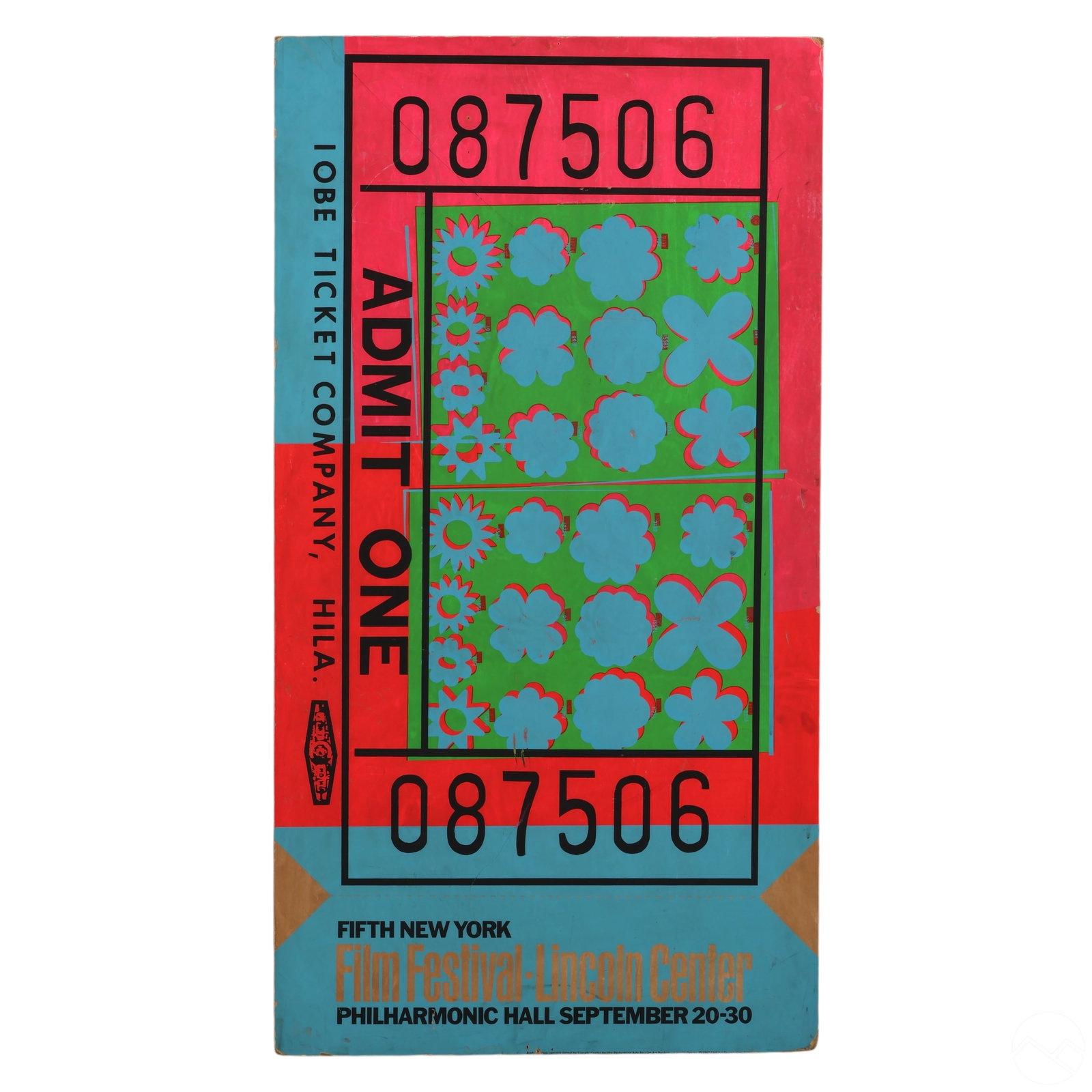 Andy Warhol Lincoln Center Ticket Serigraph Poster (1 of 5)