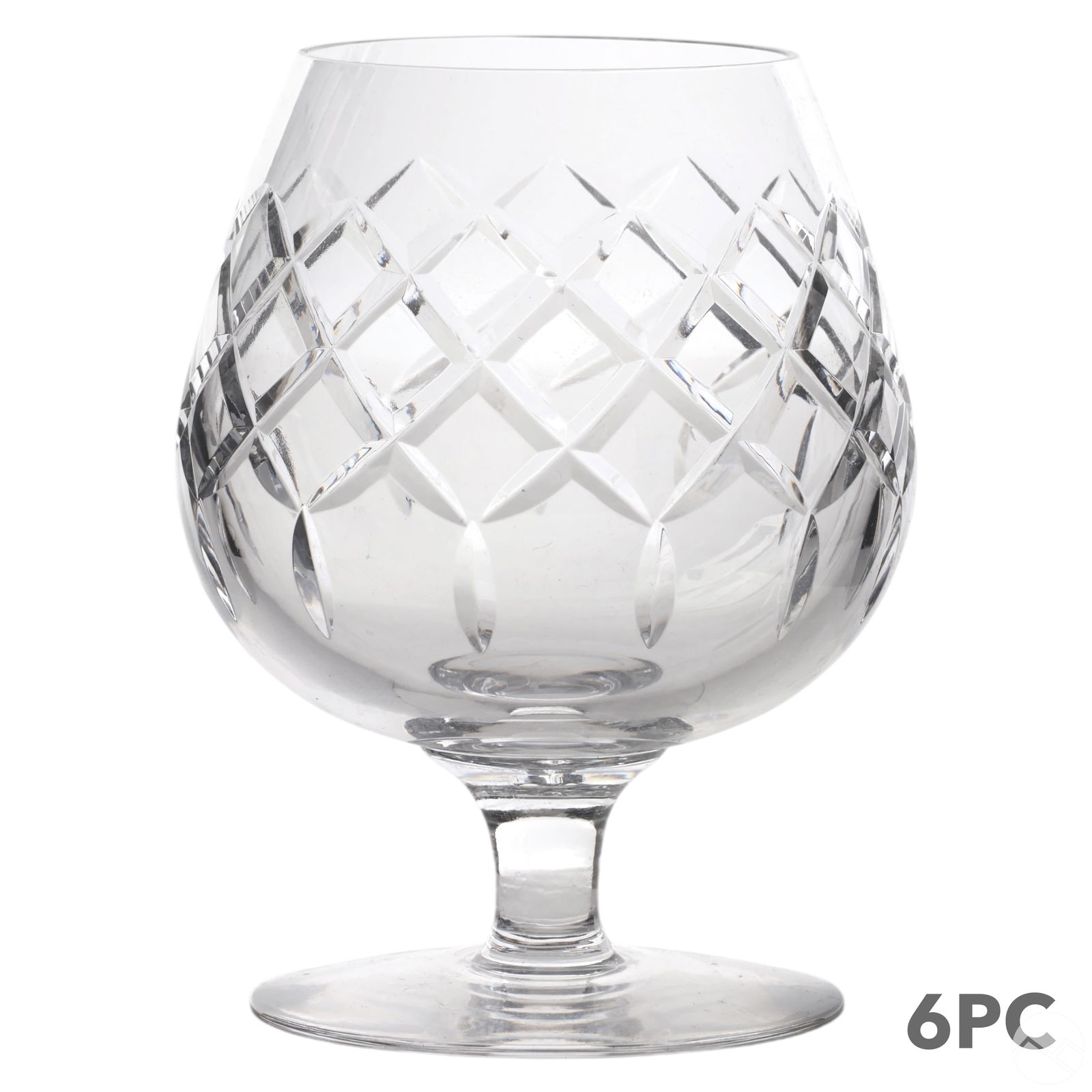 Cartier Crystal Cognac Brandy Snifters 6pc SET (1 of 4)