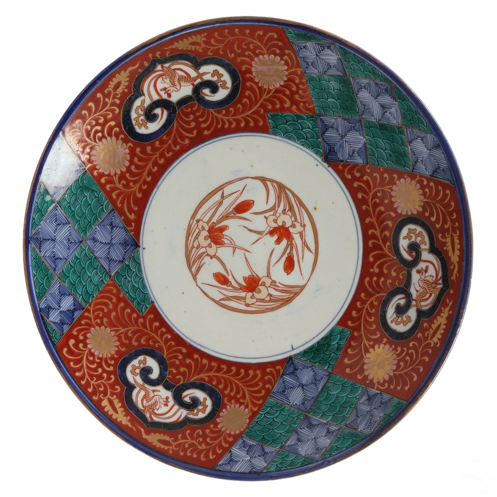 Japanese Antique Imari Porcelain Charger with COA (1 of 6)