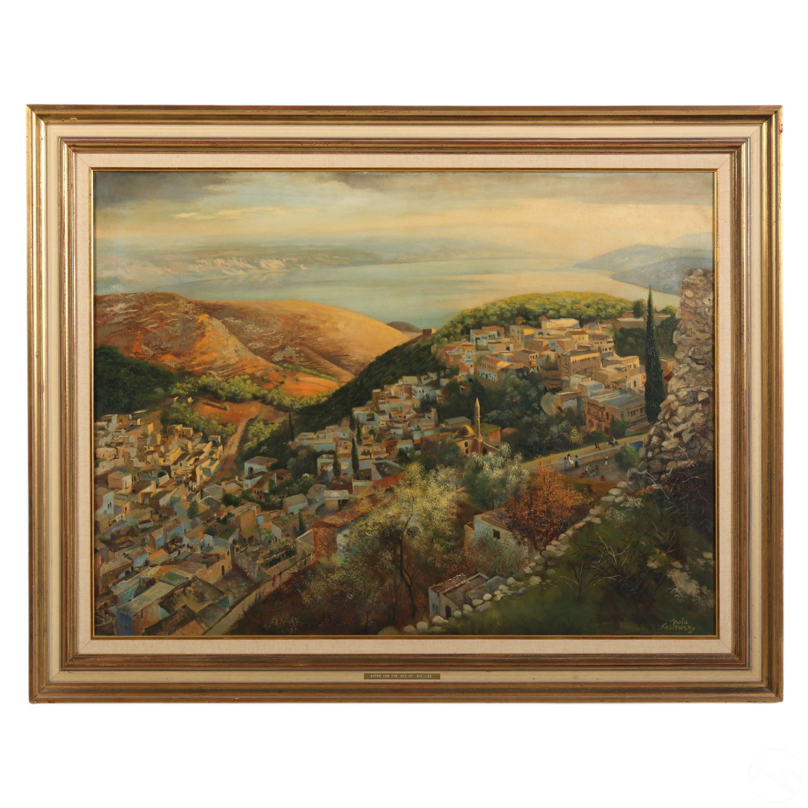 Nota Koslowsky 1906-1972 Safed Landscape Painting (1 of 8)
