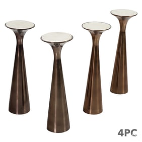 Set of Four Modern West Elm Cocktail Accent Tables
