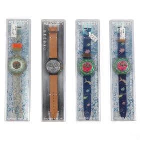 Swatch Jelly Bubble Scuba Sirio Wristwatch 4pc LOT