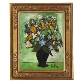 Henry Faulkner 1924-1981 Still Life Oil Painting