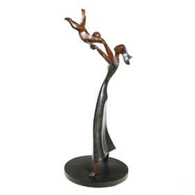 Esther Wertheimer b1926 Oversized Bronze Sculpture