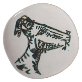 Pablo Picasso 1950-1952 Tete De Chevre De Profil