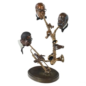 Paul Wegner b.1950 Pure Jazz LE Bronze Sculpture