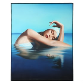 Ngurah Merta b.1976 Aqua Girl Realistic Painting