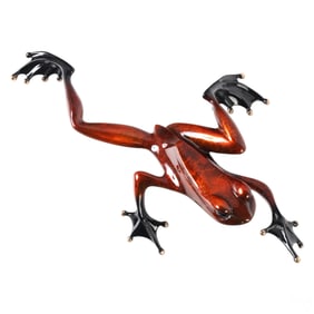 Tim FROGMAN Cotterill Bronze DART Frog Sculpture