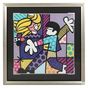 Romero Britto b1963 Love at First Sight Lithograph