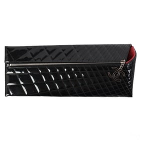 Chanel Black Quilted Leather Kaleidoscope Clutch