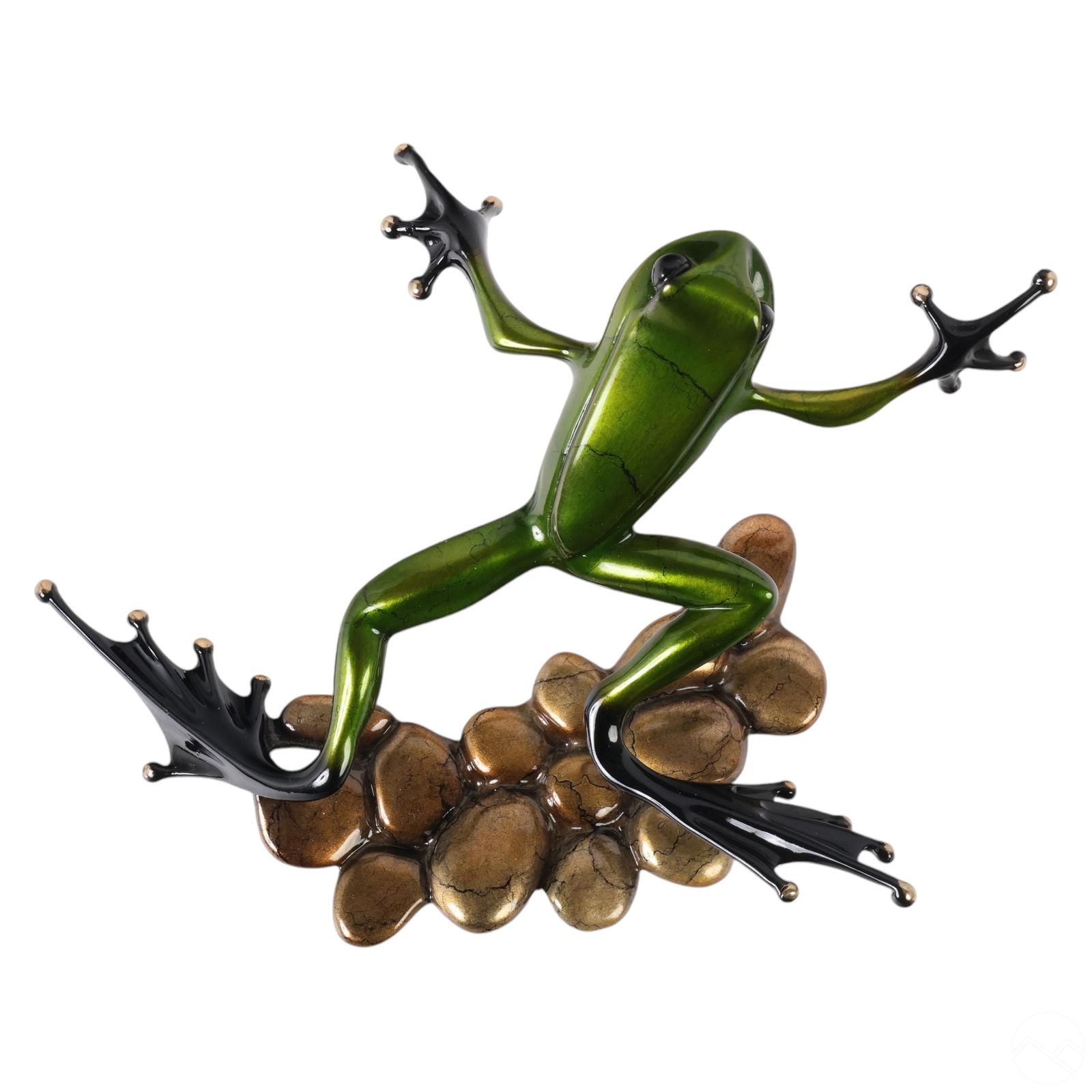 Tim FROGMAN Cotterill Bronze STEPPING STONE Frog (1 of 7)