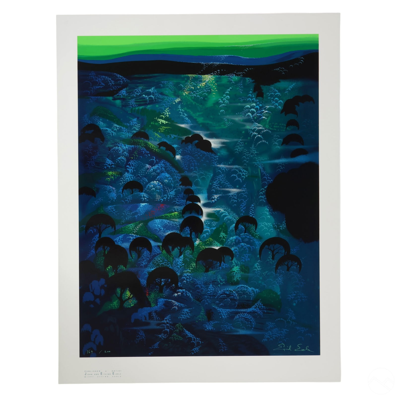 Eyvind Earle 1916-2000 Fantasy Landscape Serigraph (1 of 4)