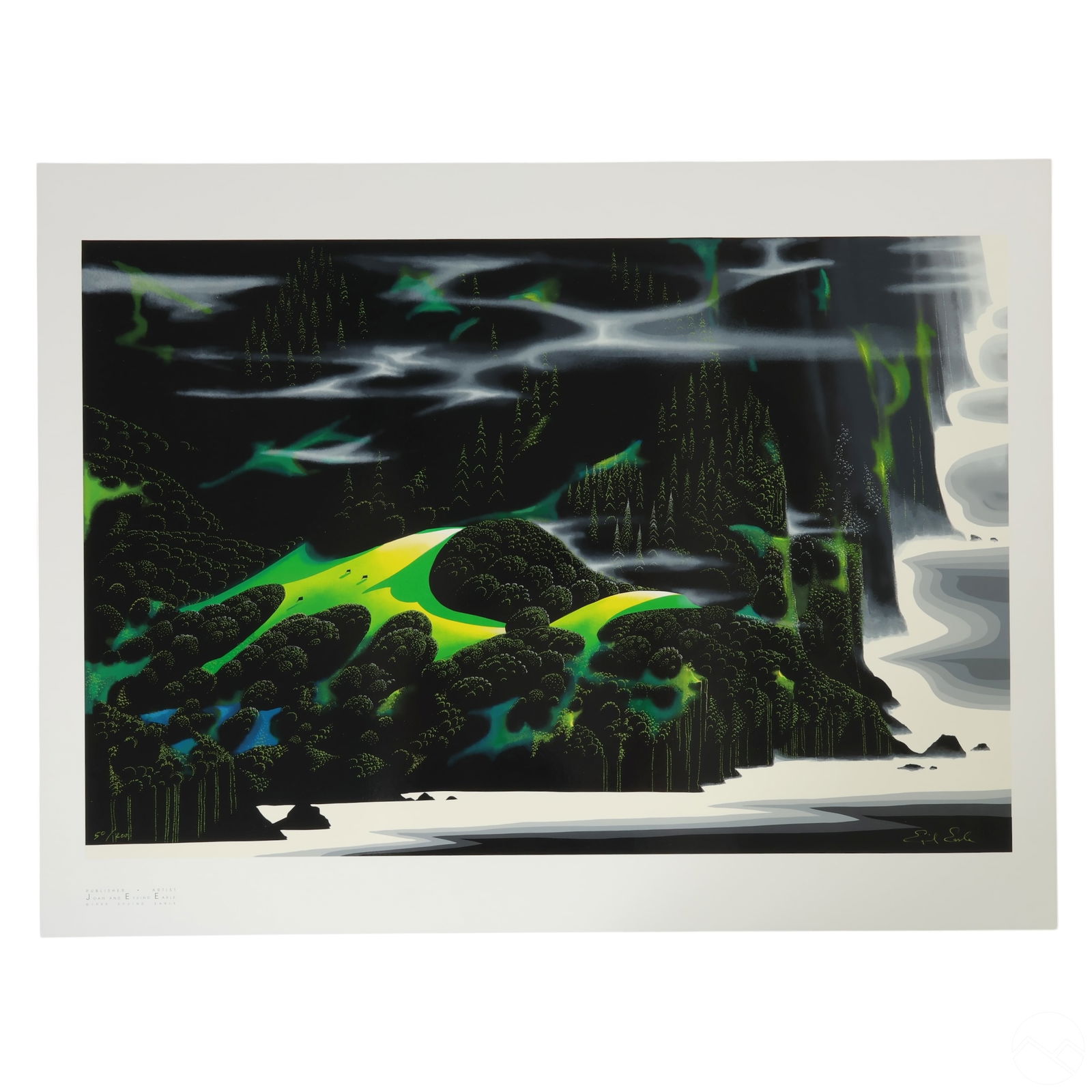 Eyvind Earle 1916-2000 Spring Landscape Serigraph (1 of 4)