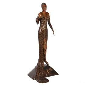 Art Deco Julietta Bronze Sculpture by Erte, 1987