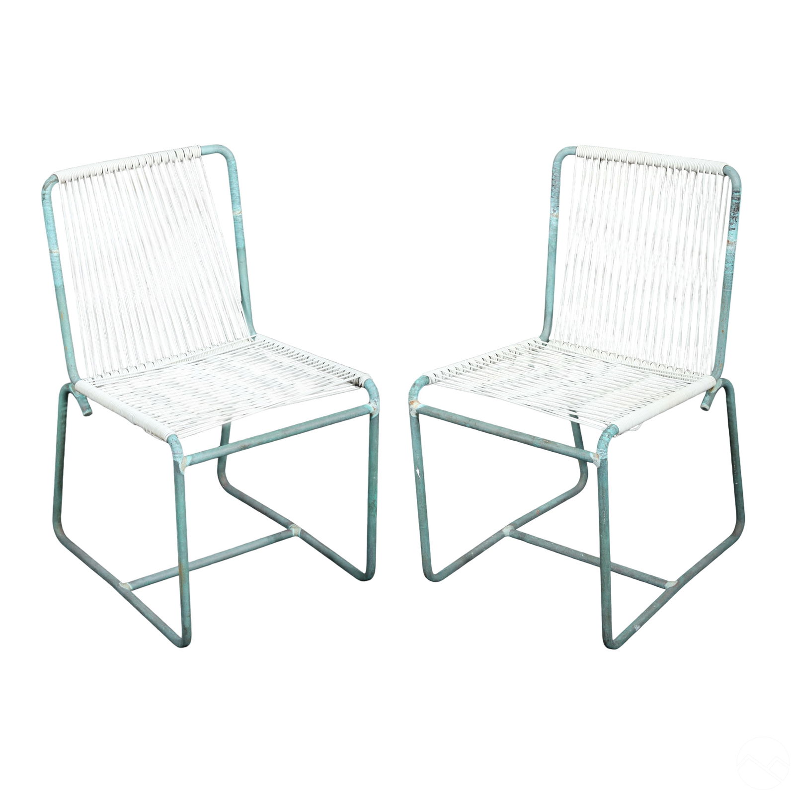 Walter Lamb 1900-1989 Pair Bronze Dining Chairs (1 of 5)