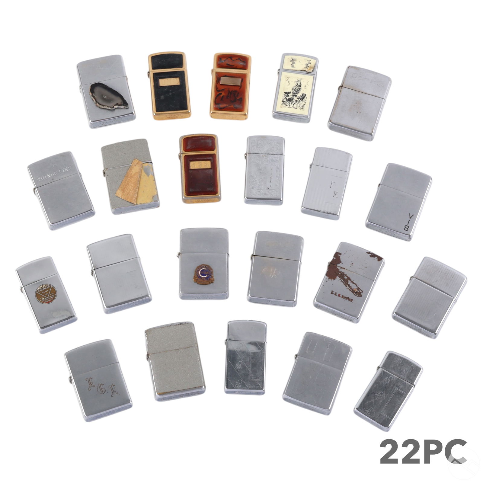 Zippo Lighters and Collector Book 22pc ESTATE LOT (1 of 6)
