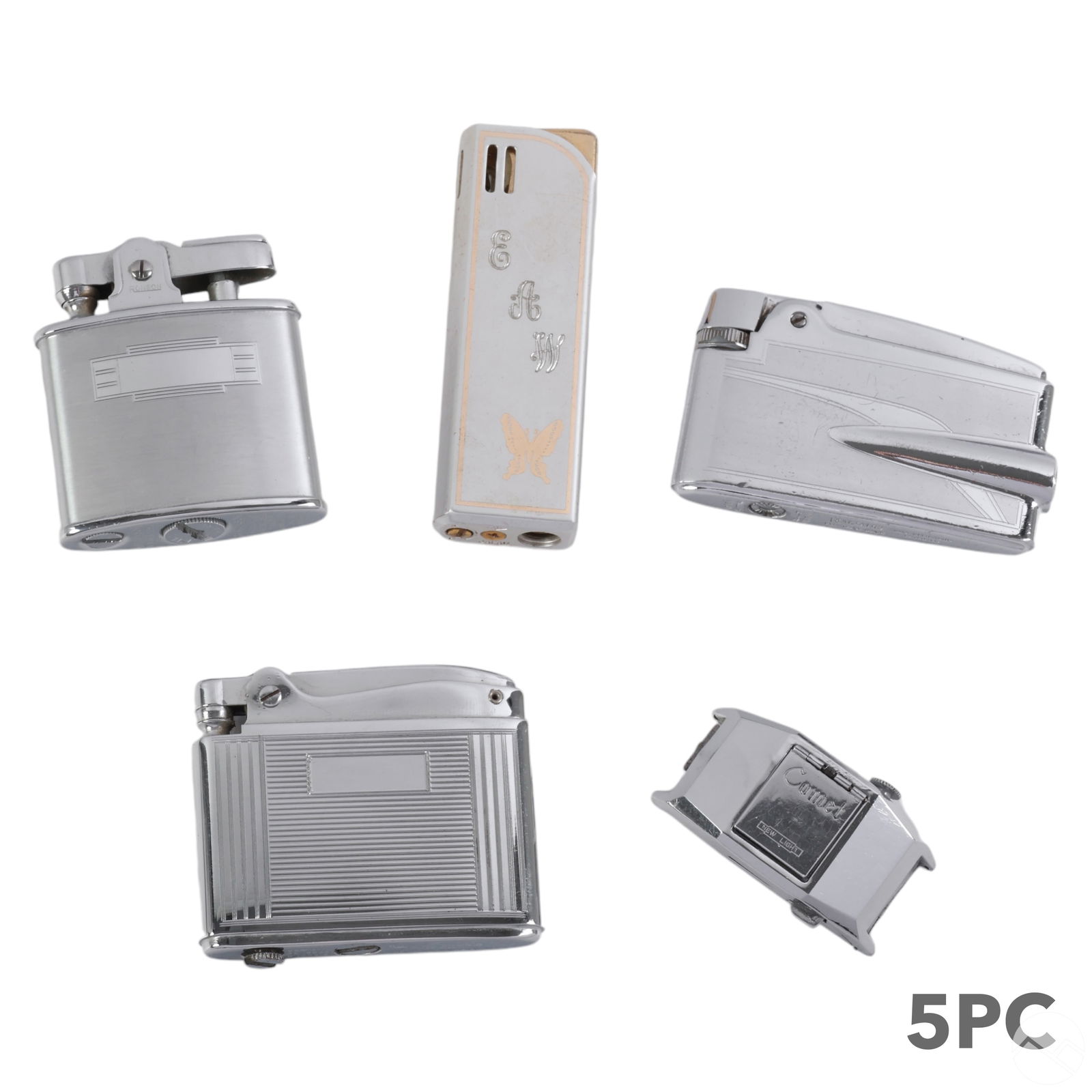 Ronson Banner & Comet Wristwatch Lighter 5pc LOT (1 of 6)