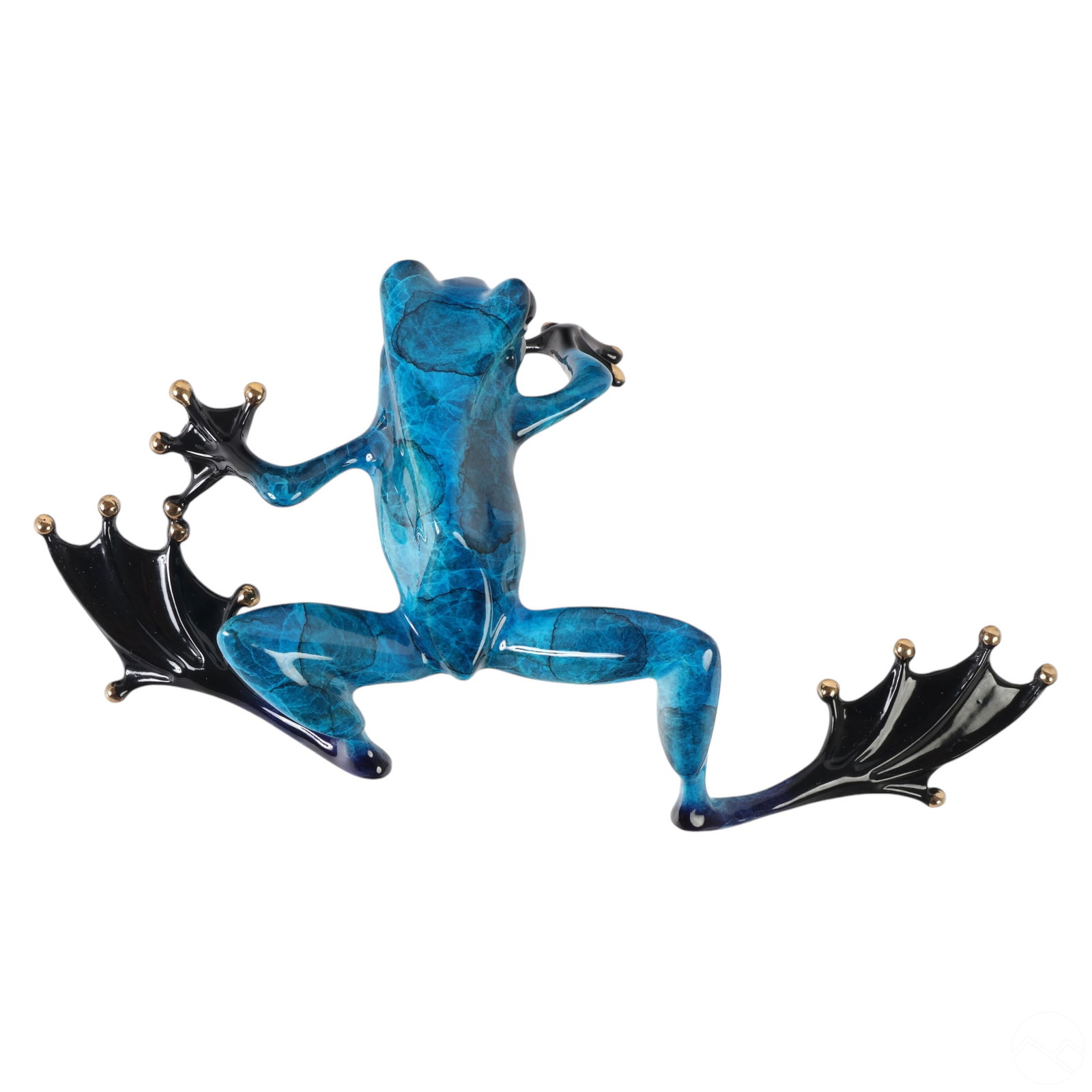 Tim FROGMAN Cotterill Bronze OVER THE EDGE - BLUE (1 of 8)