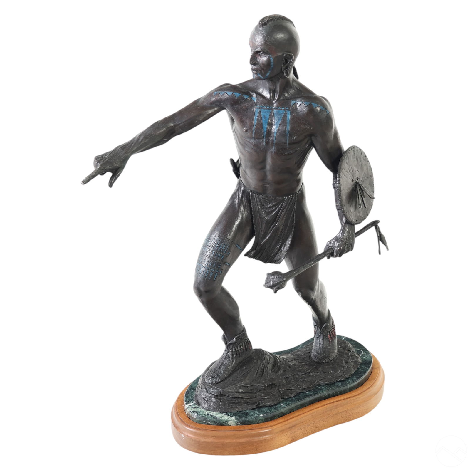 Jud Hartmann b.1948 Aharihon Indian Bronze Statue (1 of 8)