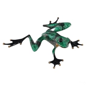 Tim FROGMAN Cotterill Bronze RUNT Frog Sculpture