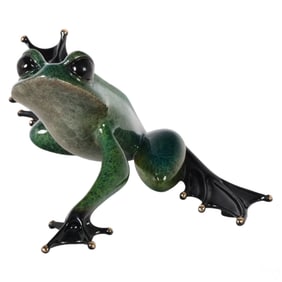 Tim FROGMAN Cotterill Bronze STRATA Frog Sculpture