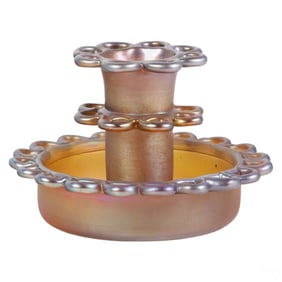 Louis Comfort Tiffany Favrile Glass Flower Frog