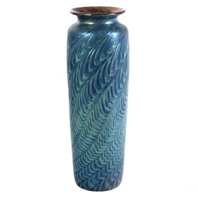 Lundberg Style Iridescent Oceana Art Glass Vase