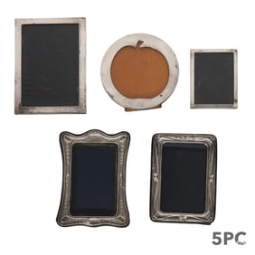 Sterling Silver Photograph Picture Frames 5pc LOT
